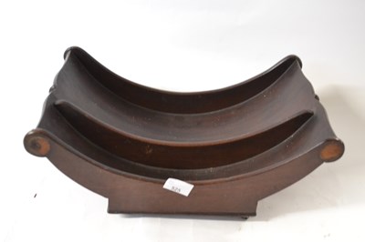 Lot 525 - A Georgian mahogany cheese coaster of arched...