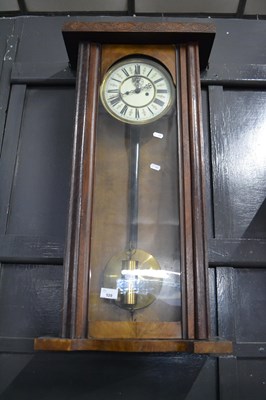 Lot 529 - A late 19th Century Vienna style wall clock...