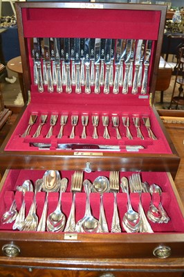 Lot 541 - A Butler twelve place canteen of silver plated...