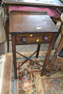 Lot 551 - Small 19th Century mahogany side table with...