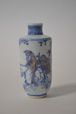 Lot 217A - A Chinese porcelain scent bottle decorated...