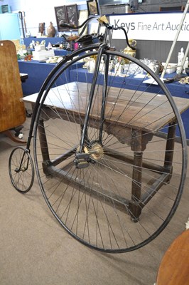 Lot 569 - A large penny farthing bicycle with tubular...