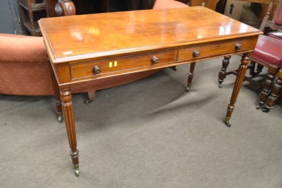 Lot 651 - An early Victorian mahogany two drawer side...