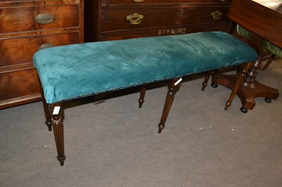 Lot 647 - A Victorian style window seat or long stool...