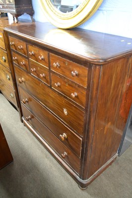 Lot 630 - Victorian mahogany chest of drawers fitted...