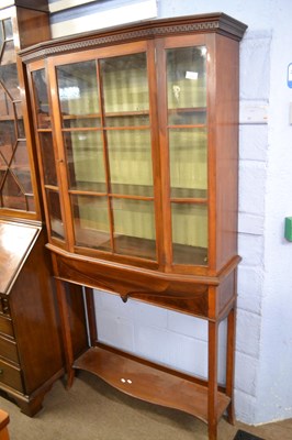 Lot 618 - An Edwardian mahogany china display cabinet...