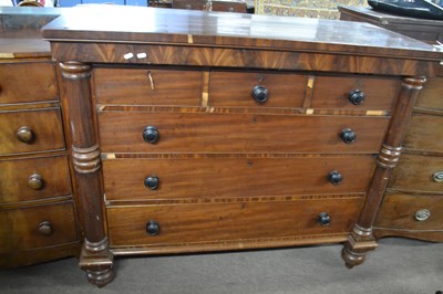 Lot 609 - A Victorian mahogany Scotch type chest over...