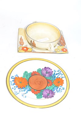 Lot 425 - Clarice Cliff Biarritz cup and saucer together...