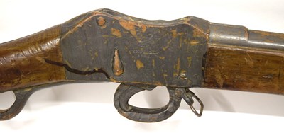 Lot 102 - Replica wooden Martini Henry rifle - movie...