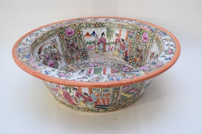 Lot 28 - Large Chinese bowl with Cantonese style...