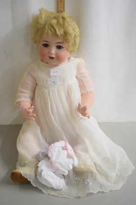 Lot 13 - An Armard Marseille porcelain headed doll,...