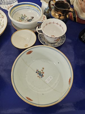 Lot 17A - Mixed Lot: Chinese porcelain slop bowl...