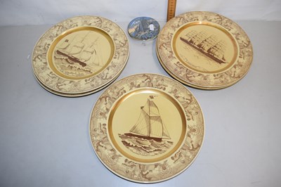 Lot 25 - Mixed Lot: Elf wall plates decorated with tall...