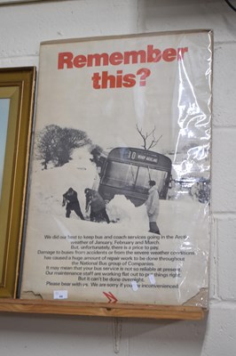 Lot 44 - A vintage National Bus Information poster