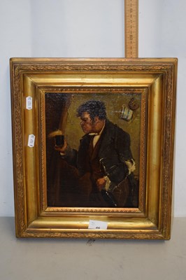 Lot 46 - A late 19th Century oil on canvas study of a...