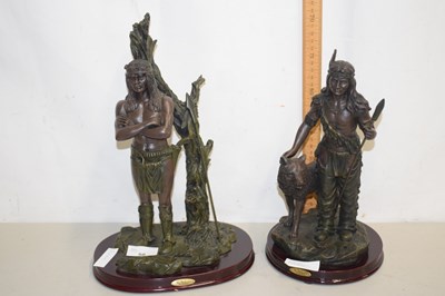 Lot 50 - A pair of Juliana Collection bronzed resin...