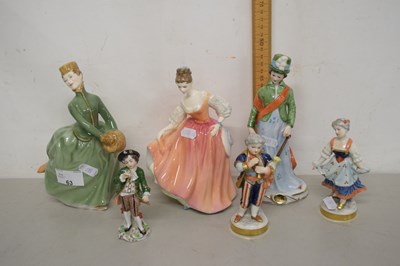 Lot 63 - Group of various figurines to include Royal...