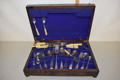 Lot 86 - A canteen of silver plated cutlery