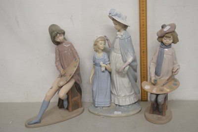 Lot 89 - Group of three large Nao figurines