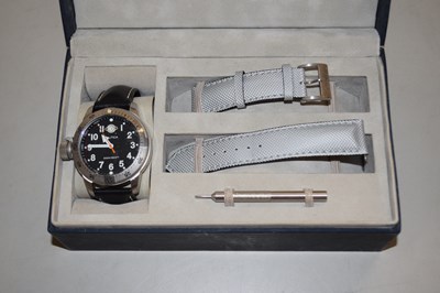 Lot 117 - A Nautica gents wristwatch with box and spare...