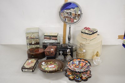 Lot 183 - Mixed Lot: Various mirrored jewellery boxes,...