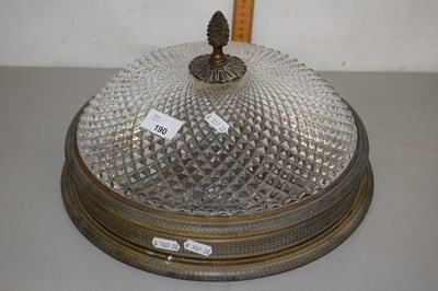 Lot 190 - An early 20th Century ceiling wall light...