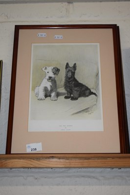 Lot 238 - Cecil Alldon, coloured print The Two Scamps...