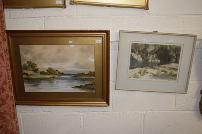 Lot 255 - Bugley Ward - Study of a river scene,...