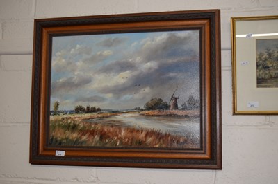 Lot 271 - J. Adamson - Modern study of a Broadland scene...