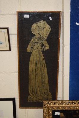 Lot 277 - Framed brass rubbing