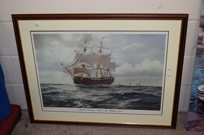 Lot 283 - Coloured print HMS Victory