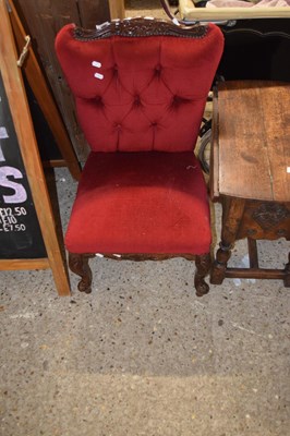 Lot 307 - Red armchair