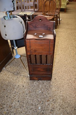 Lot 315 - A wall mounted pine cupboard possibly a former...