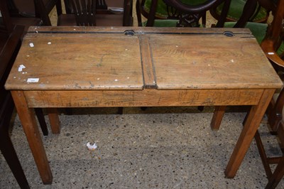 Lot 344 - Vintage double school desk