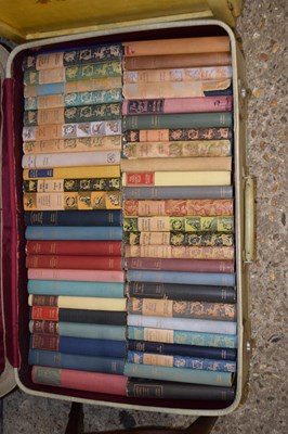 Lot 375 - Suitcase of assorted books