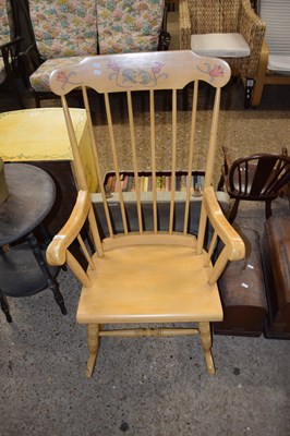 Lot 381 - A painted rocking chair