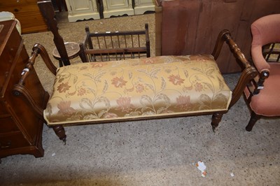 Lot 388 - A Victorian style floral upholstered large...