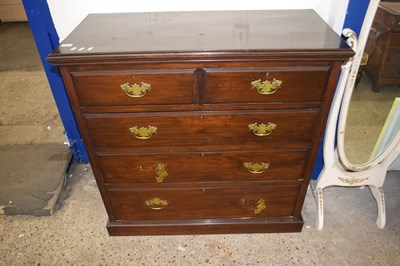 Lot 390 - A late Victorian American walnut five drawer...