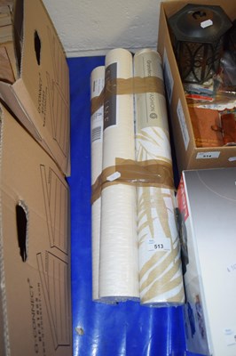 Lot 513 - Four unused rolls of wallpaper