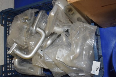 Lot 547 - Box of aluminium door handles