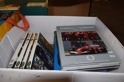 Lot 606 - Books to include Formula One and motor racing