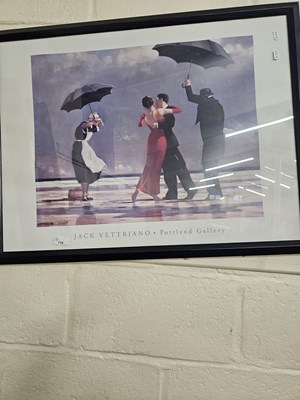 Lot 719 - Jack Vetriano print, framed and glazed