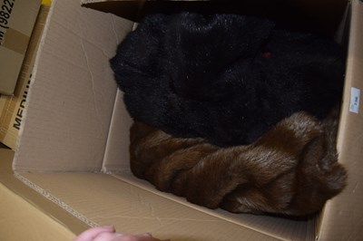 Lot 736 - Two faux fur coats and a quantity of assorted...