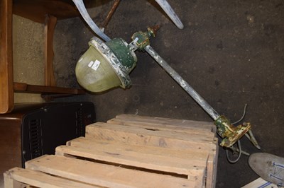 Lot 740 - A vintage industrial lamp