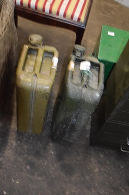 Lot 826 - Two vintage petrol cans