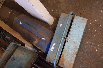 Lot 844 - Two metal tool boxes and assorted contents