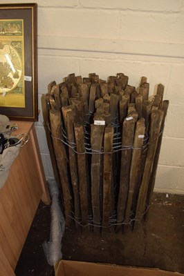 Lot 855 - Quantity of wooden and wire fencing
