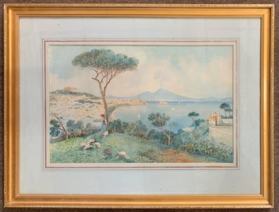 Lot 14 - G.Musmeri (Italian, 19th century), "Napoli",...