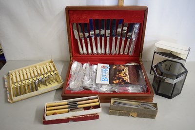 Lot 12 - A canteen of Butler silver plated cutlery...