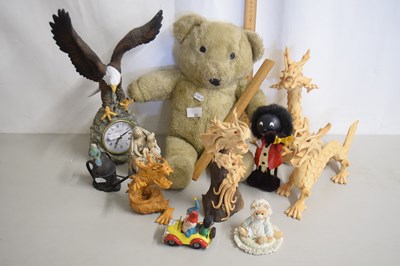 Lot 25 - Mixed Lot: Vintage teddy bear, modern eagle...